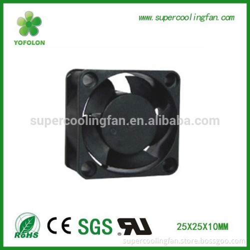 high speed 13000RPM 25mm 5V DC voltage cooling fan